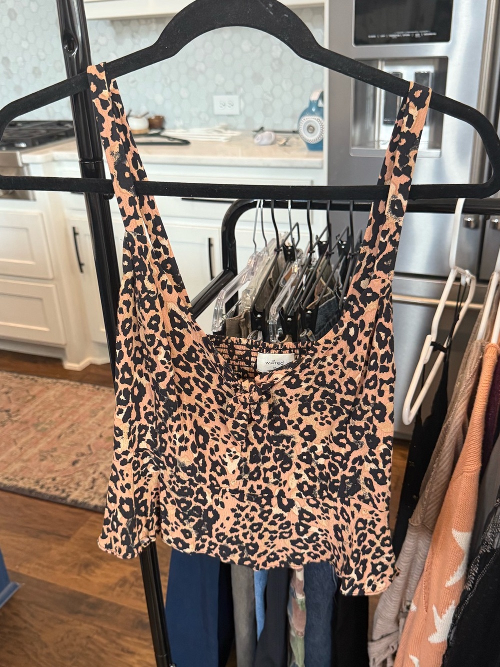 Wilfred Cheetah Tank Crop Top